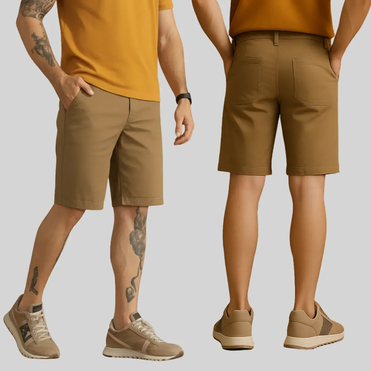 Kit 3 Bermuda Masculina Sarja Short Jeans Social Brim Lisa