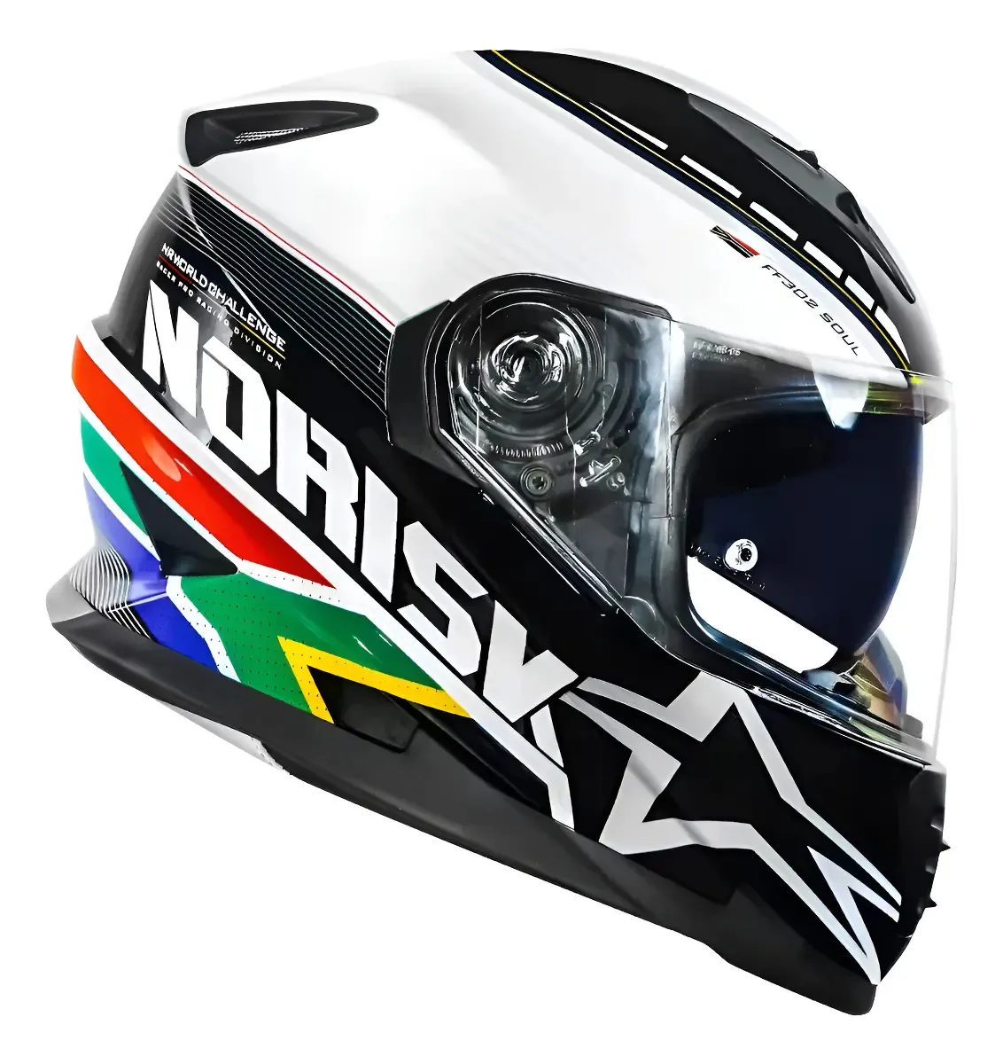 Capacete Moto Norisk Ff302 Soul Grand Prix Africa Do Sul