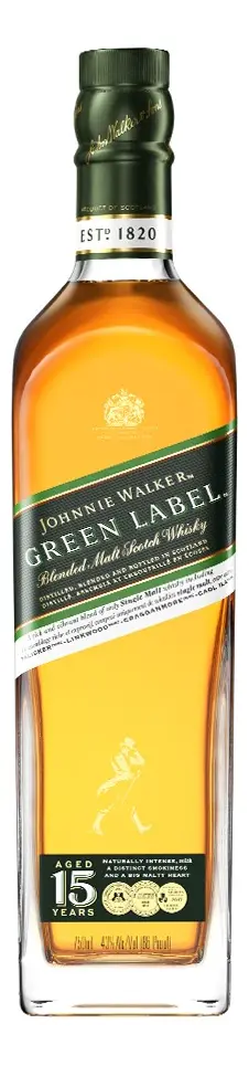 Whisky Johnnie Walker Green Label 15 Anos Puro Malte 750ml Original