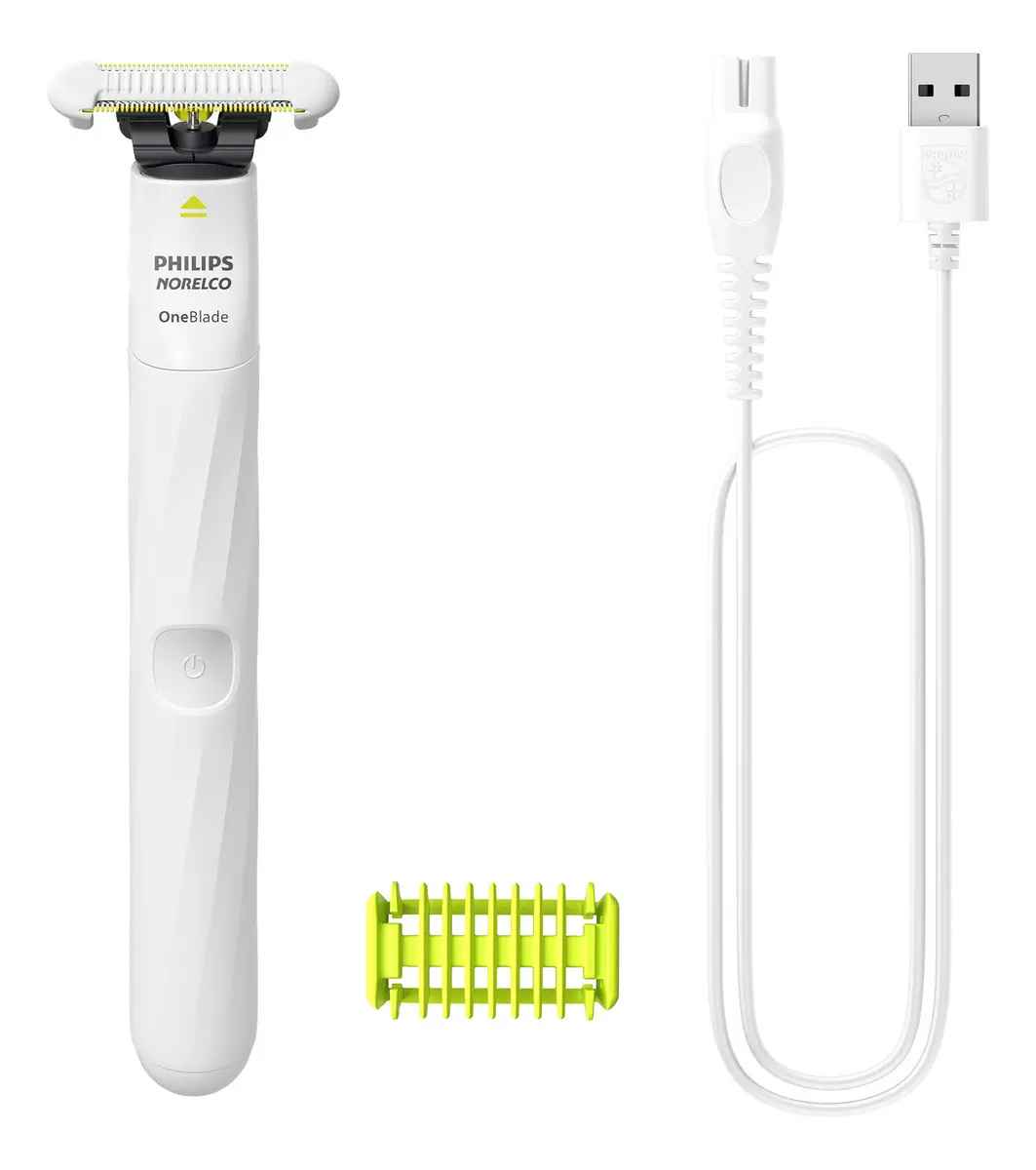 Aparador De Pelos Íntimo Philips Oneblade Intimate Qp1924/70 Branco